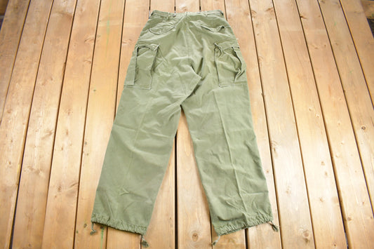 Vintage 1951 US Military Cargo Field Trousers Size 32 x 31 / True Vintage / Cargo Pants / Military Pant's / Korean War Era / Militaria