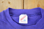 Vintage 1990s Minnesota Big Plaid M Souvenir Crewneck Sweatshirt Made In USA
