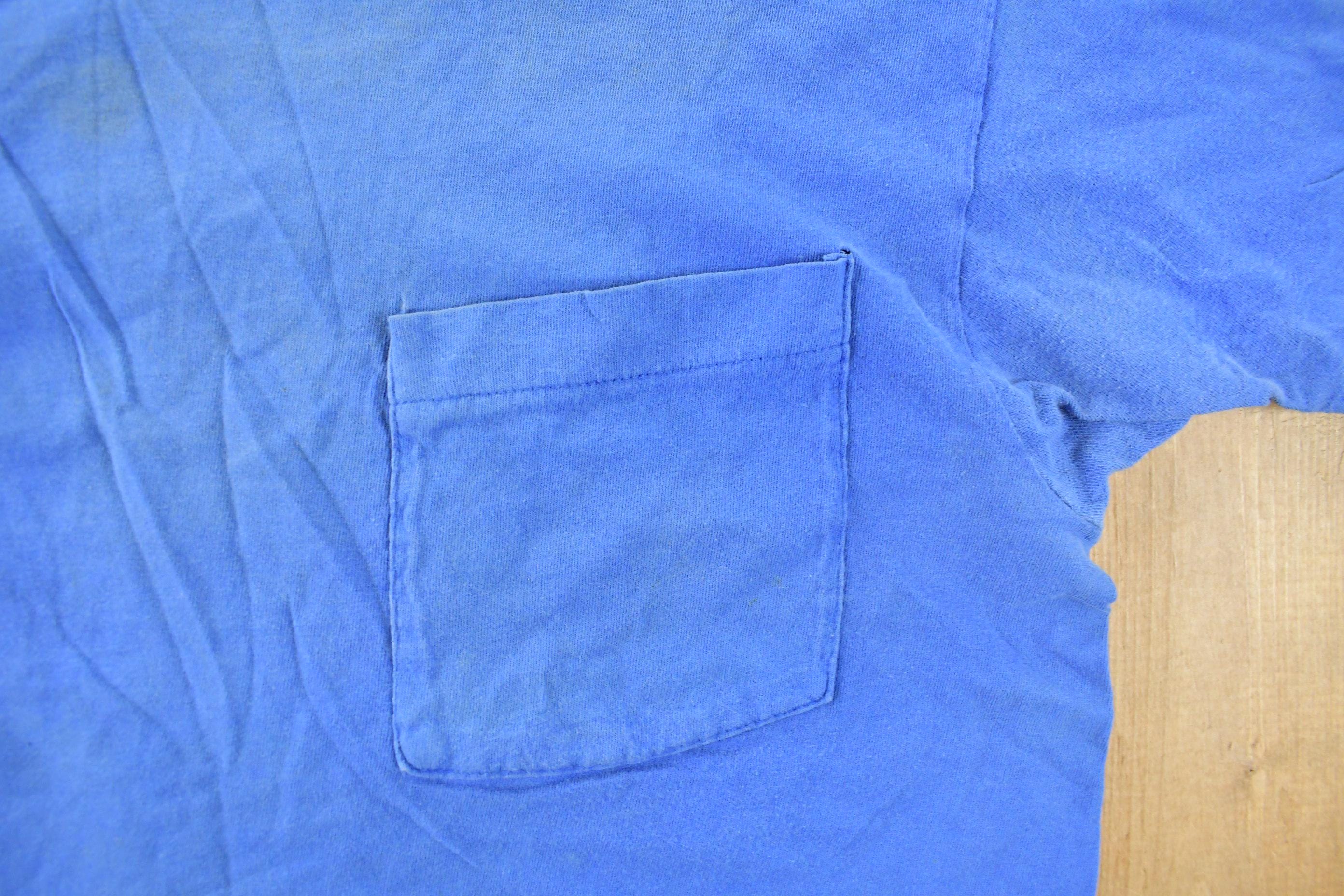 Vintage 1990s Fruit of the Loom Blank Pocket T-Shirt Men's Medium