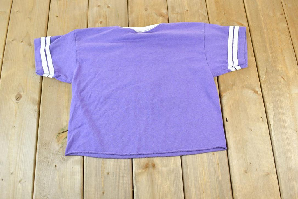Vintage 1980s Montana Last Best Place Cropped Souvenir Single Stitch Graphic Print T-Shirt