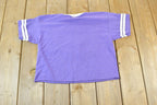 Vintage 1980s Montana Last Best Place Cropped Souvenir Single Stitch Graphic Print T-Shirt