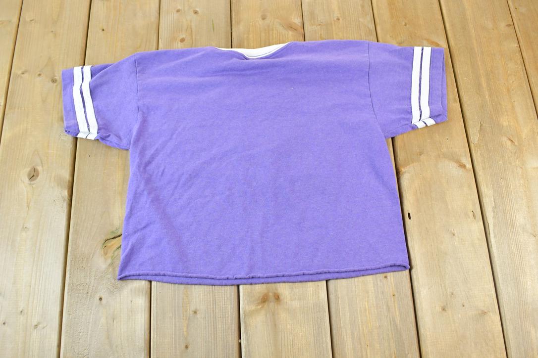 Vintage 1980s Montana Last Best Place Cropped Souvenir Single Stitch Graphic Print T-Shirt