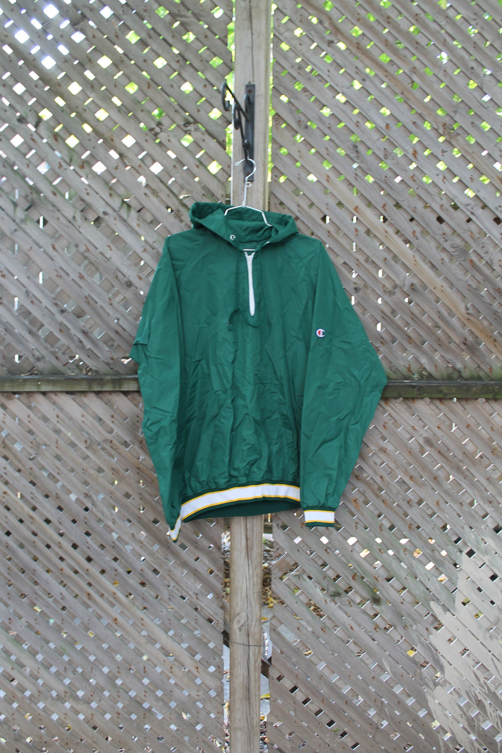 Vintage 1980s Marching Falcons Champion Quarter Zip Windbreaker
