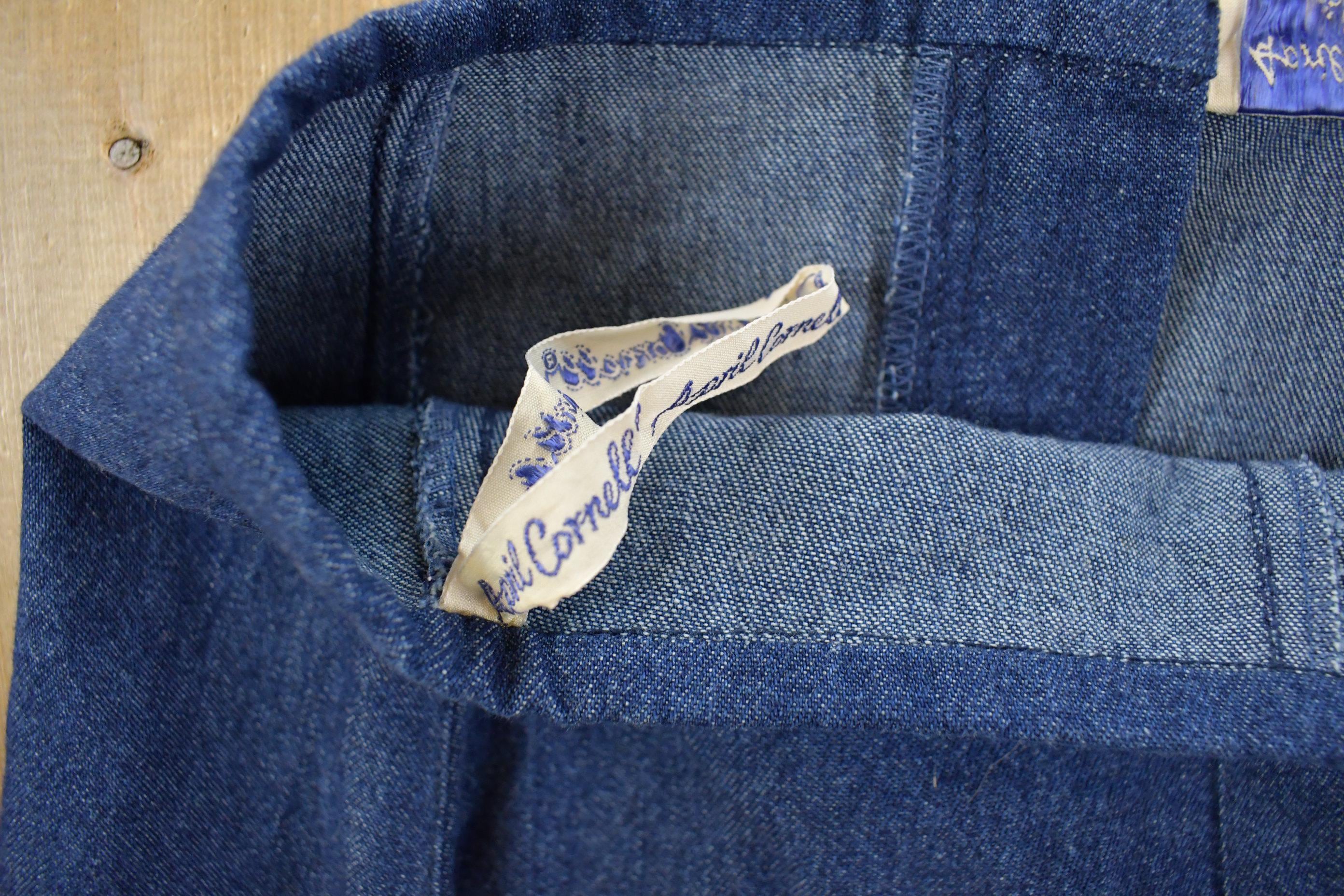 Vintage 1990s April Corness Denim Skirt Women's 30