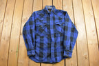 Vintage 1990s Ridge Rider Flannel Button Up Shirt