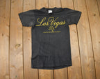 Vintage 1990s Oneita Las Vegas Souvenir T Shirt / Streetwear / Made In USA / Vacation Tee / Travel T Shirt / Tourist / Single Stitch