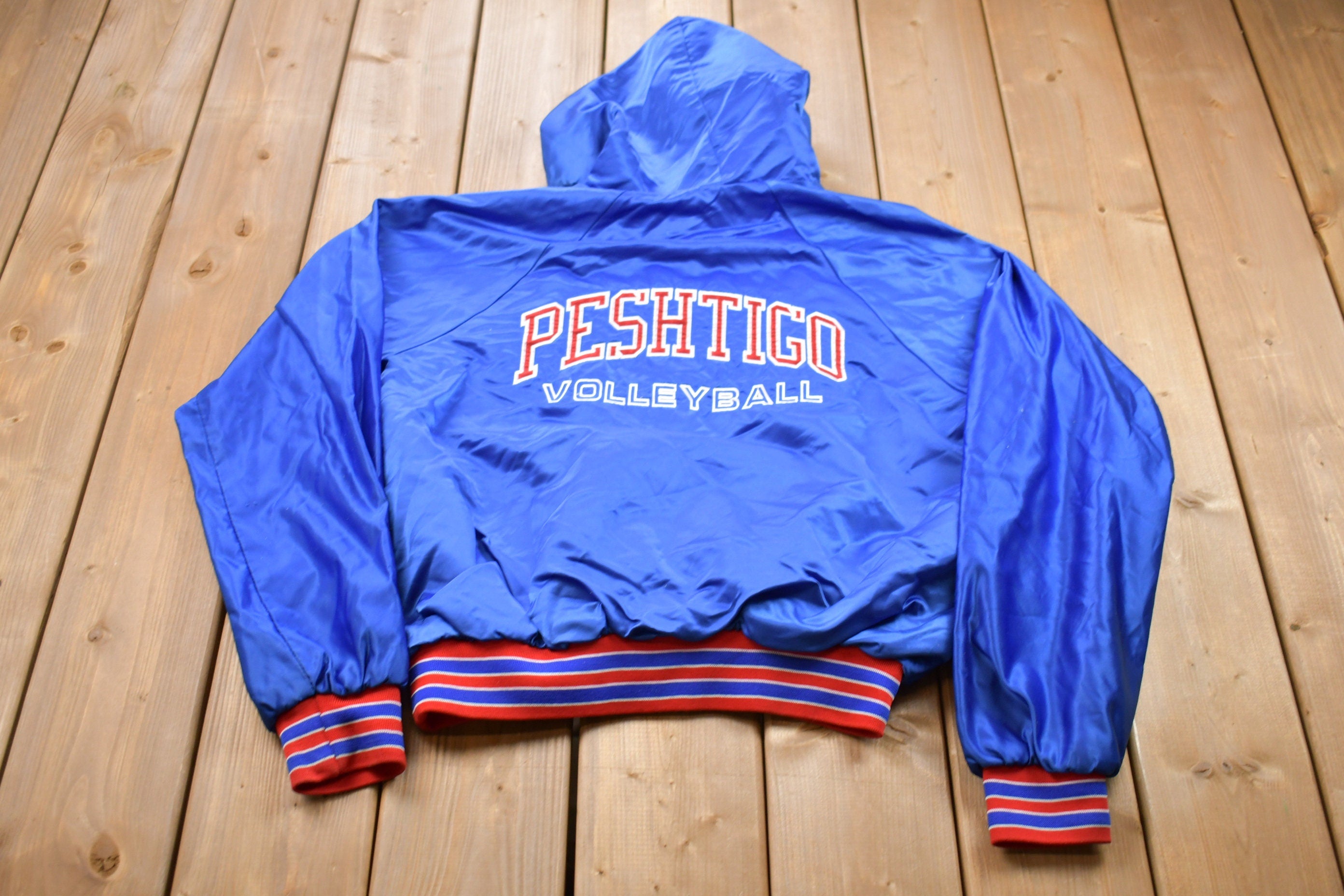 Vintage 1990s Peshtigo Volleyball Pullover Windbreaker Jacket