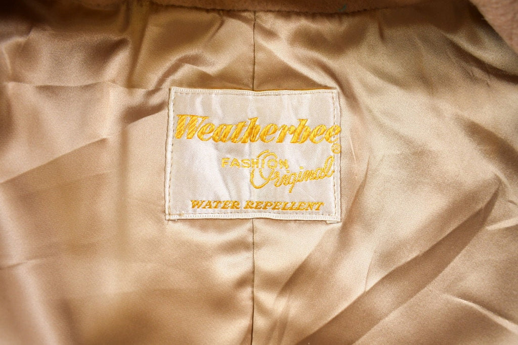 Vintage 1980s Weatherbee Water Repellant Overcoat