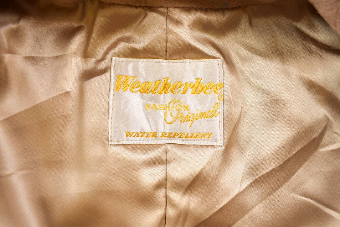 Vintage 1980s Weatherbee Water Repellant Overcoat