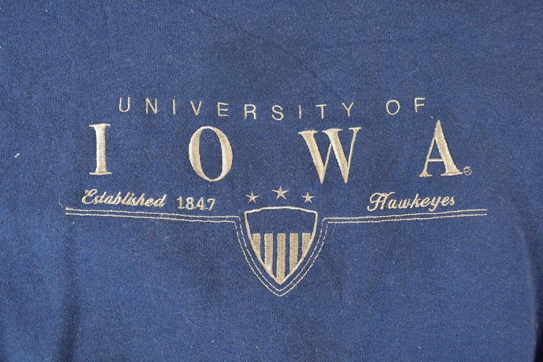 Vintage 1990s University Of Iowa Briar Creek Embroidered Collegiate Crewneck