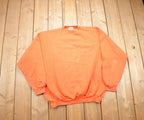 Vintage 1990s Tultex Superweight Orange Crewneck Sweatshirt