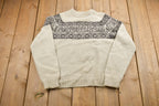 Vintage 1980s Fotrama Alpaca Wool Knitted Sweater