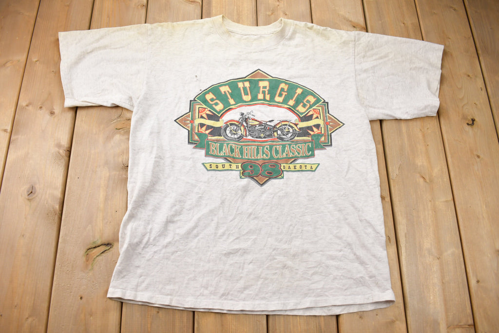 Vintage 1998 Sturgis Black Hills Rally Motorcycle T-Shirt