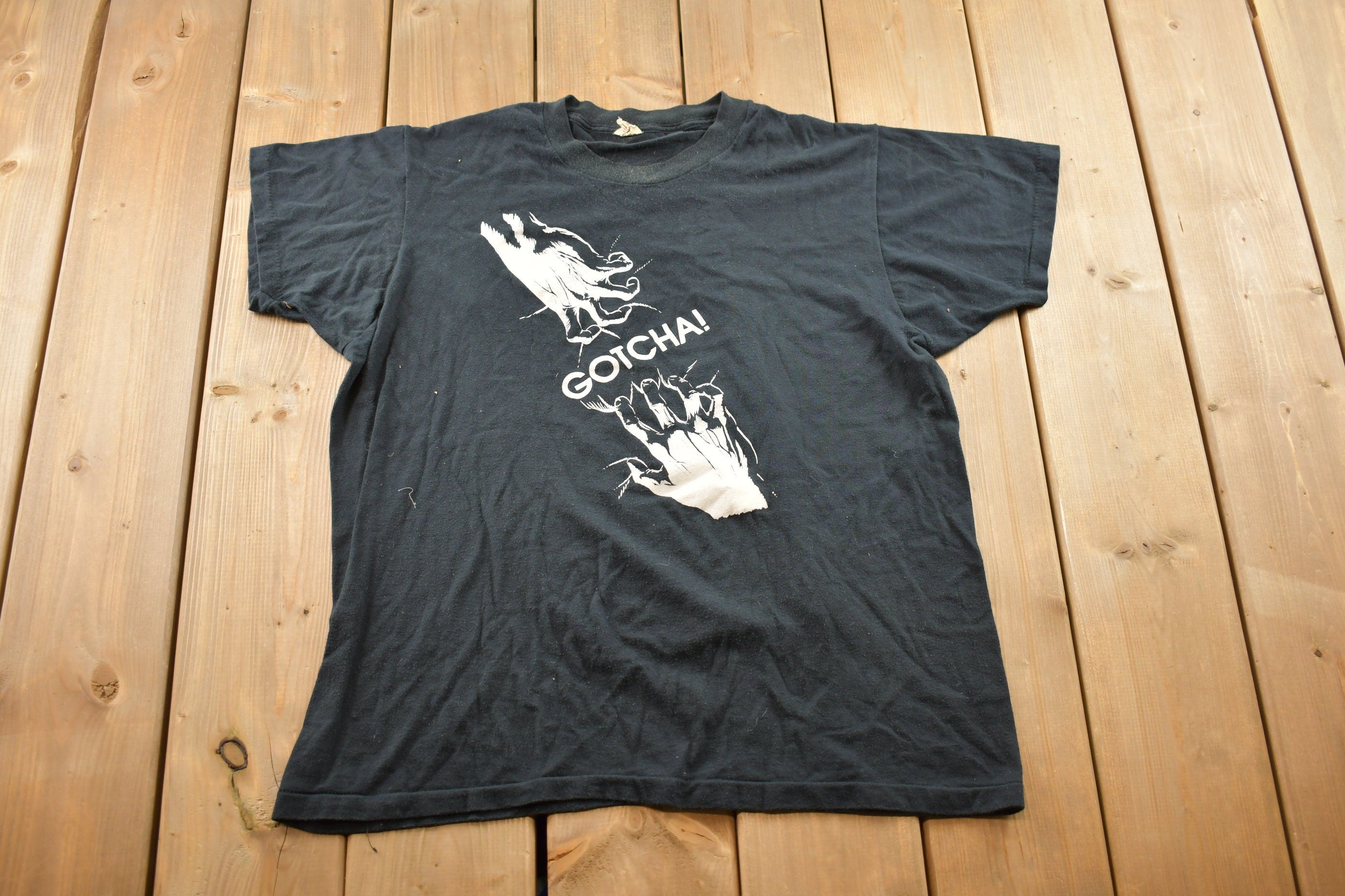 Vintage 1990s Tales By Moonlight Gotcha Book Promo T-shirt