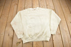 Vintage 1990s Blank Beige Crewneck Sweatshirt