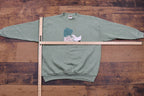 Vintage 1990s Tultex Embroidered Patchwork Crewneck Sweatshirt