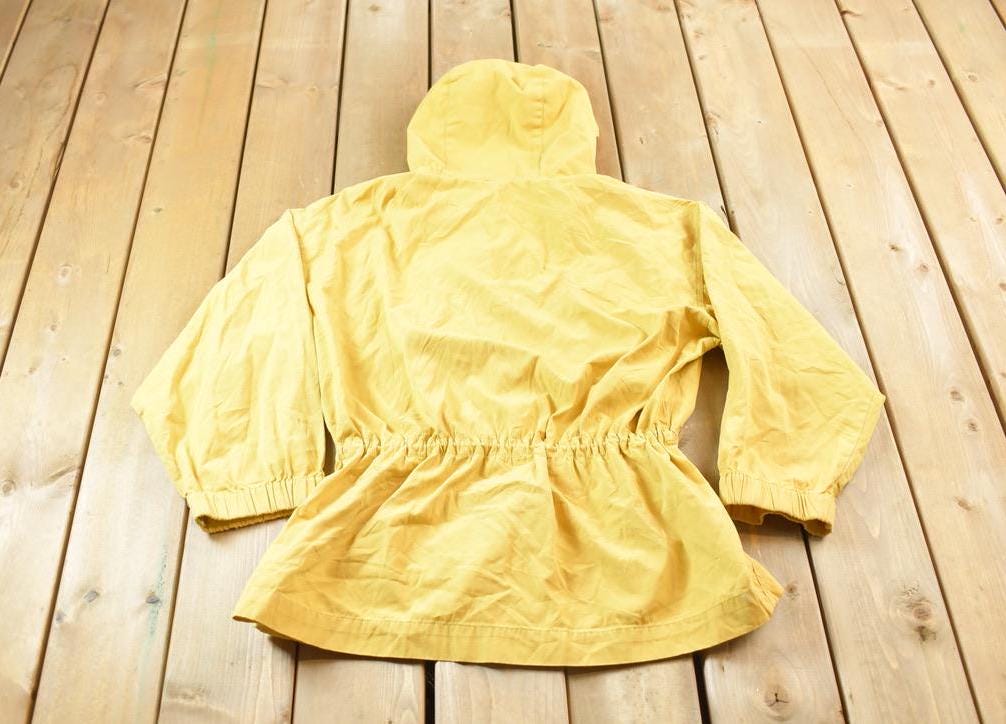 Vintage 1980s American Eagle Blank Yellow Windbreaker Jacket