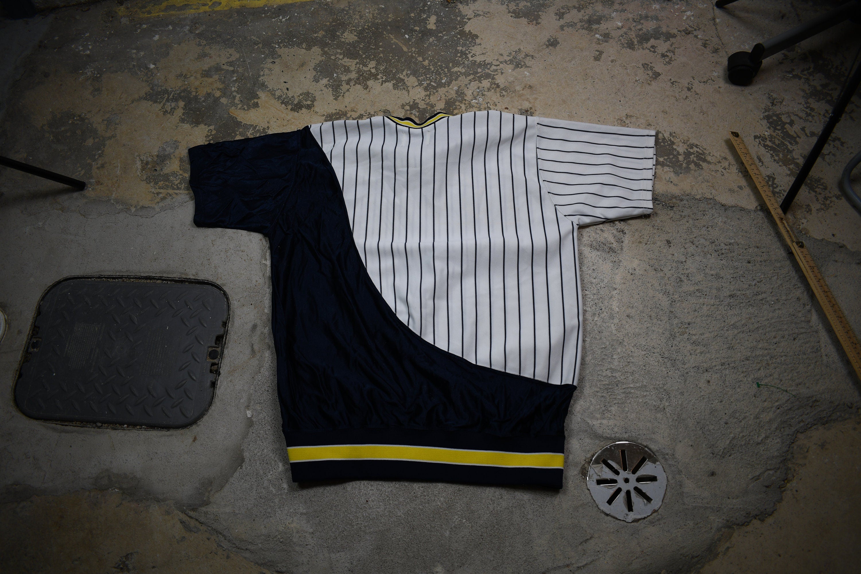 Vintage 1990s University Of Michigan Wolverines Color Block Jersey