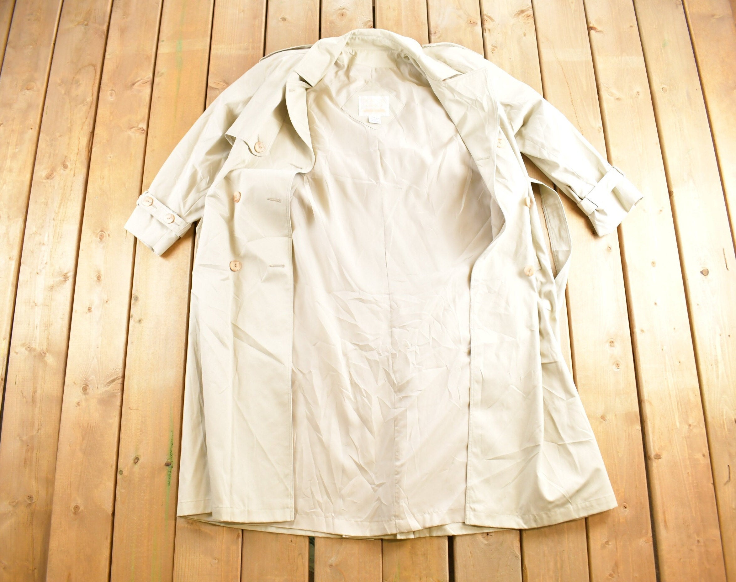 Vintage 1990s New York Harbor Trench Coat