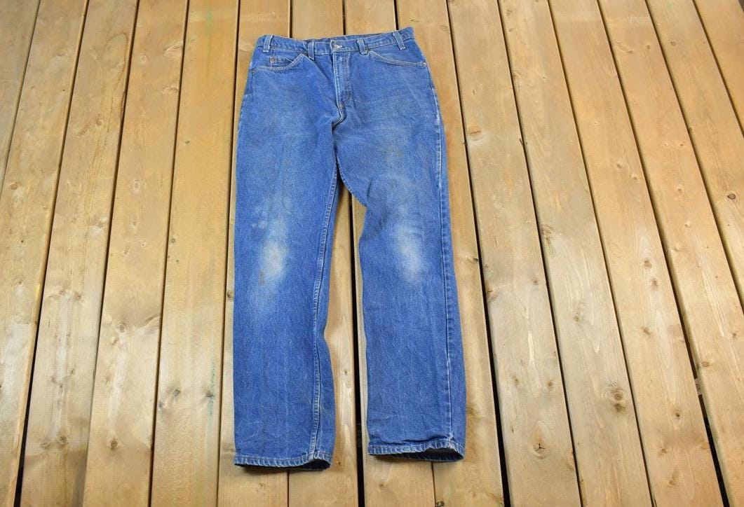 Vintage 1990s Levi Strauss Orange Tab Denim Jeans Size 34 x 32