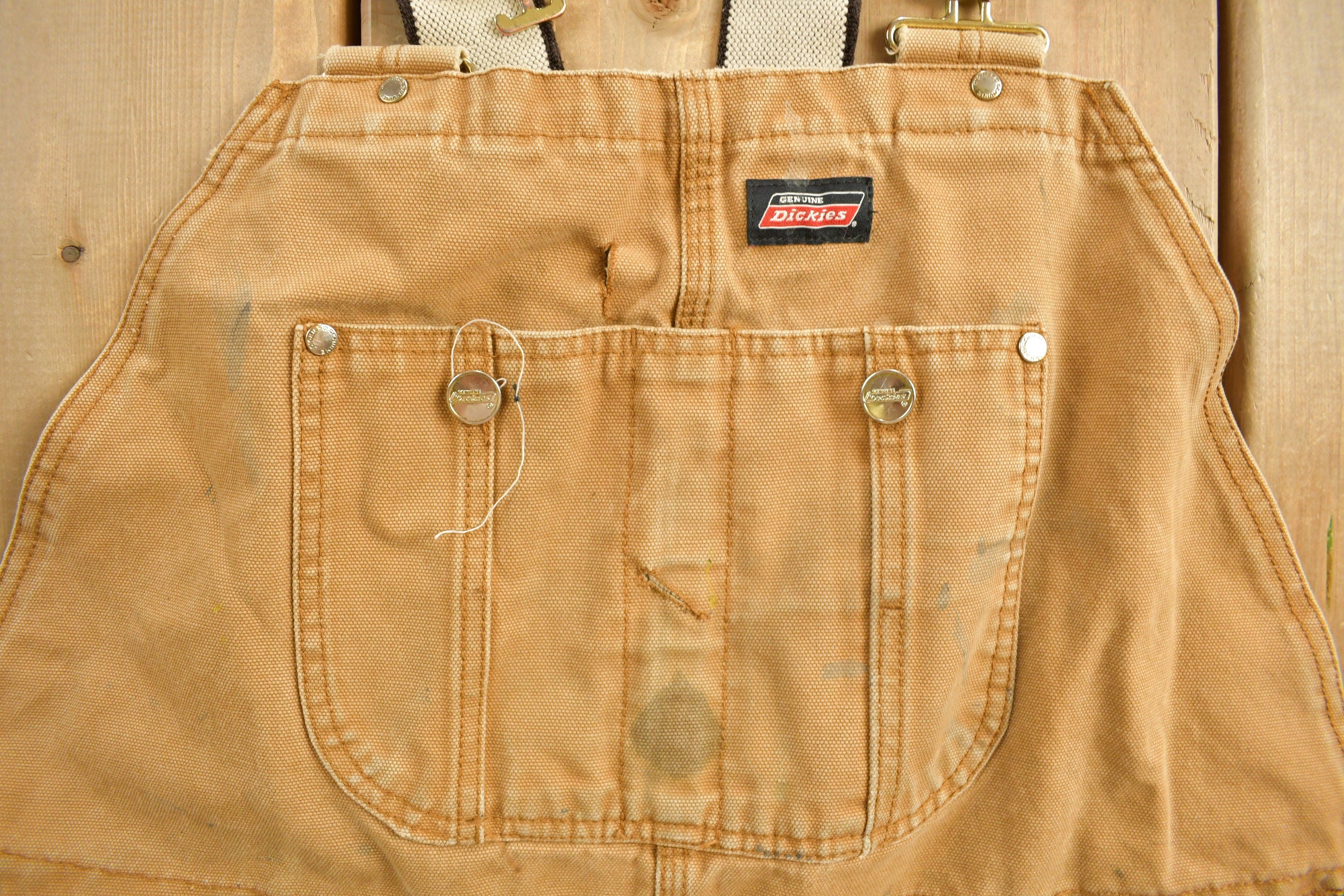 Vintage 1990s Dickies Canvas Overalls size 44 x 29  Vintage Overalls  Streetwear  Vintage Workwear  Dickies