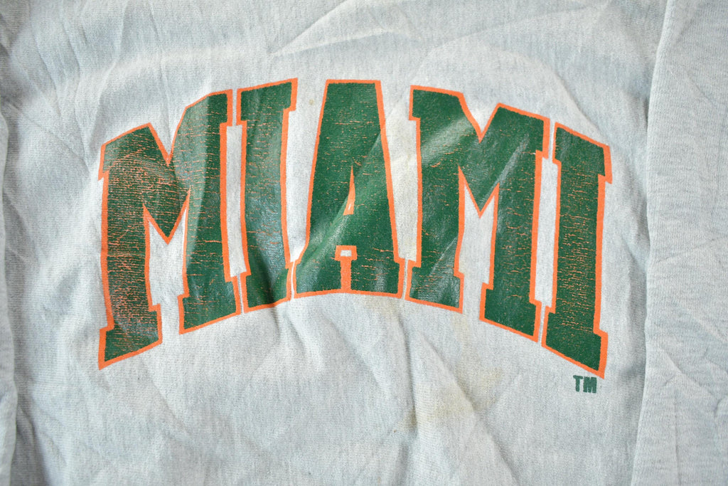 Vintage 1990s Miami University Champion Reverse Weave Crewneck Sweatshirt