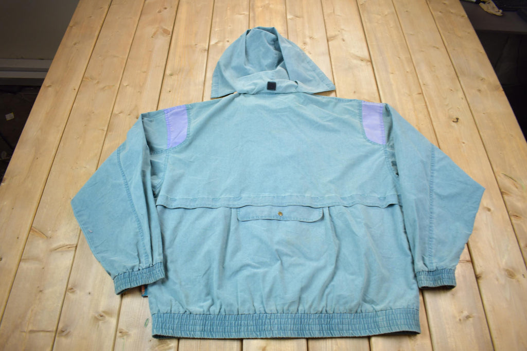Vintage 1990s Puma Embroidered Sun Faded Windbreaker Jacket Size XL
