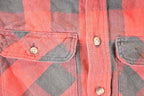 Vintage 1990s Osh Kosh Plaid Western Style Button Up Shirt Men's M
