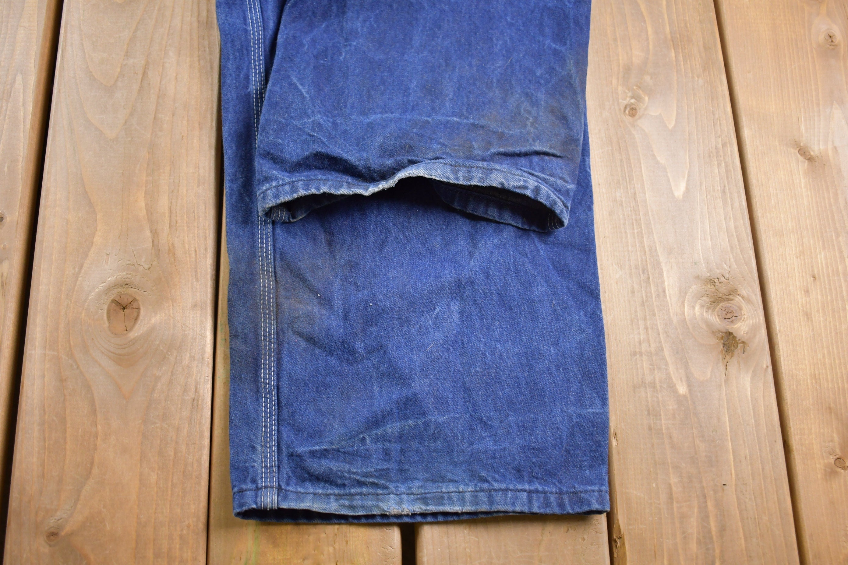 Vintage 1990s Red Kap Denim Jean Overalls Size 44 x 30