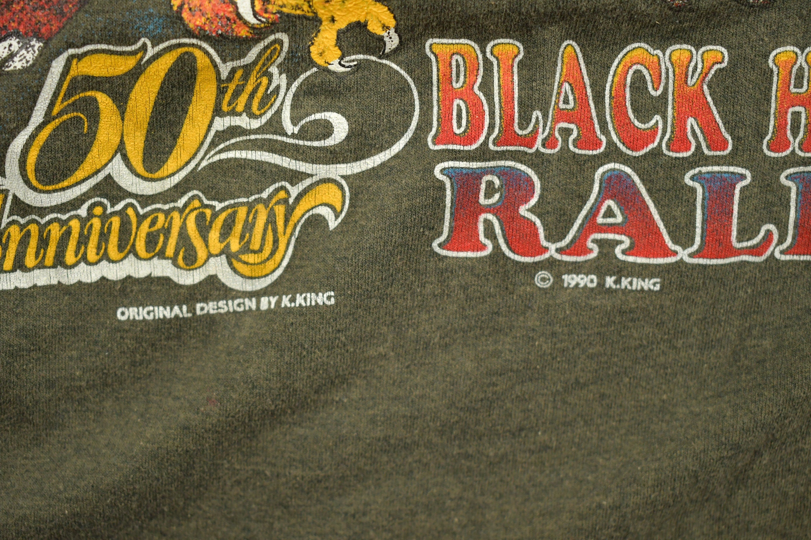 Vintage 1990 Sturgis Bike Rally T-Shirt  Biker Shirt  90s Tank Top  Americana  American Vintage  Retro  50th Anniversary  Black Hill