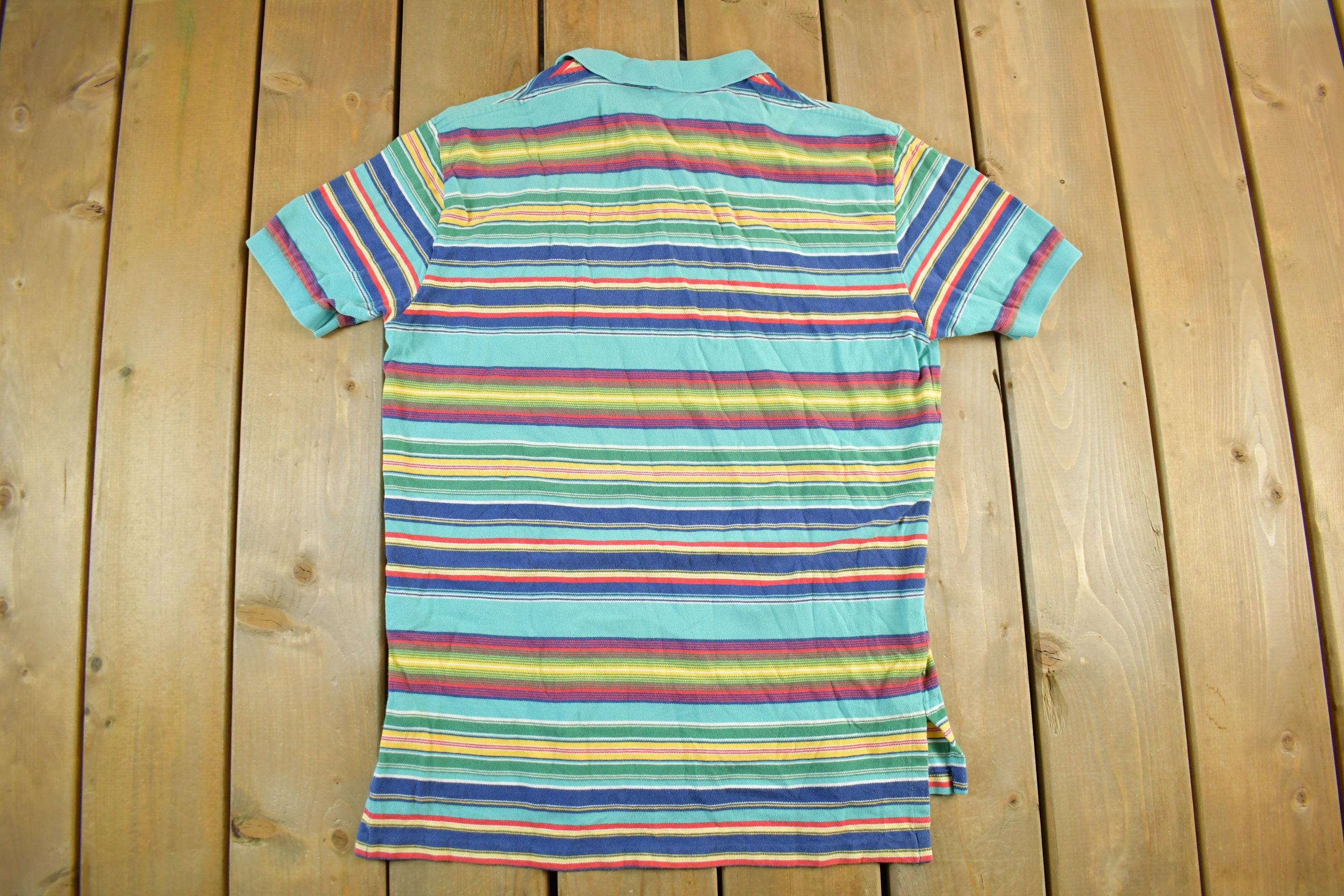 Vintage 1990s Polo Ralph Lauren Striped Polo Shirt Men's Medium