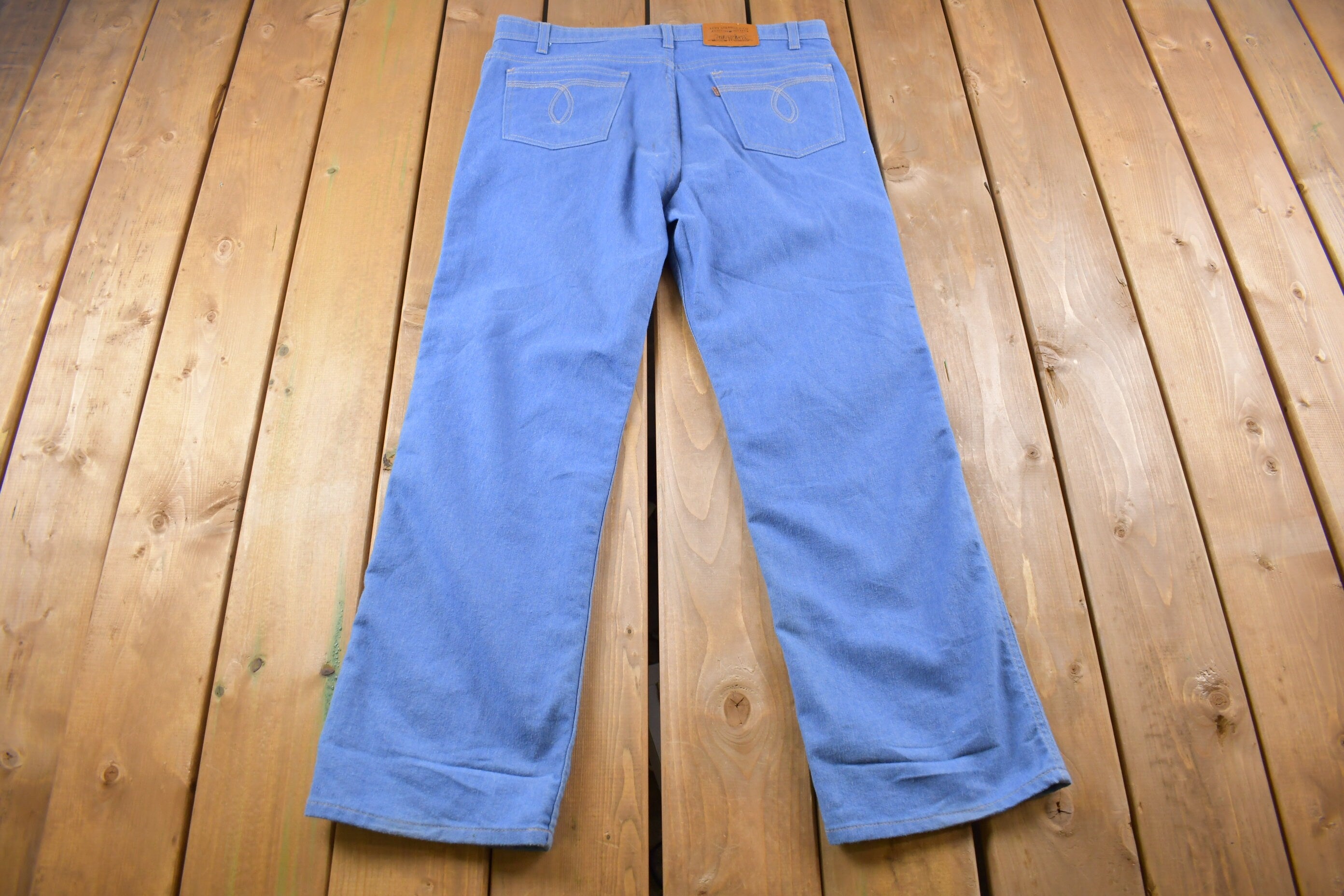 Vintage 1980s Levi's 50% Polyester Jeans Size 36 x 29