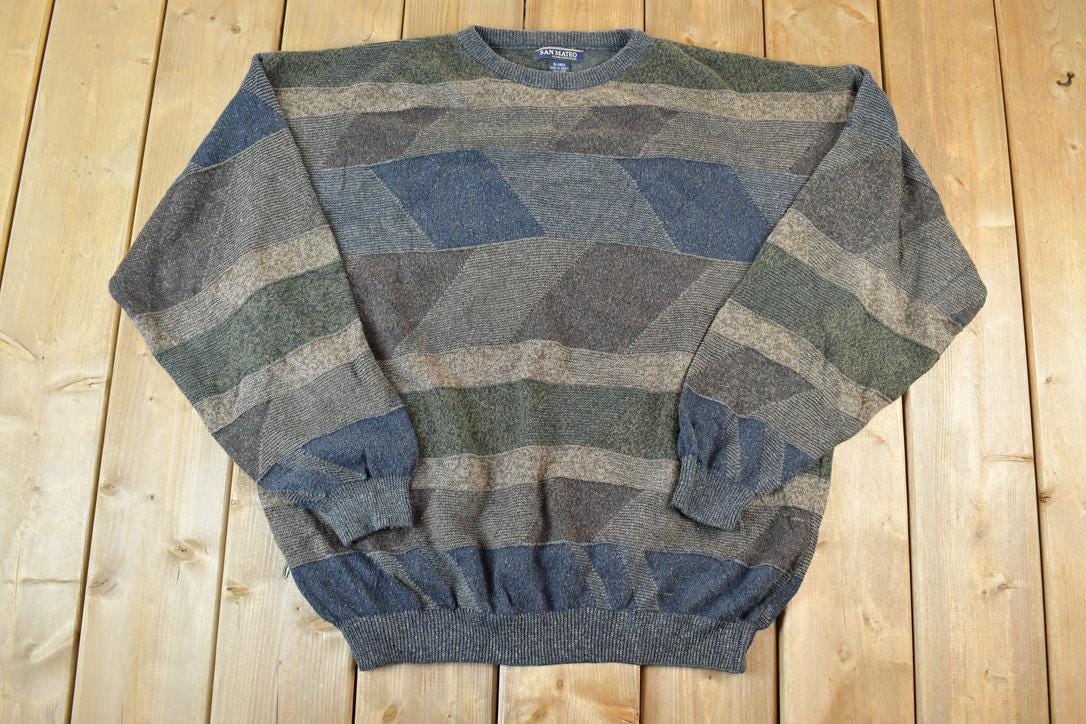 Vintage 1990s San Mateo Knit Crewneck Sweater