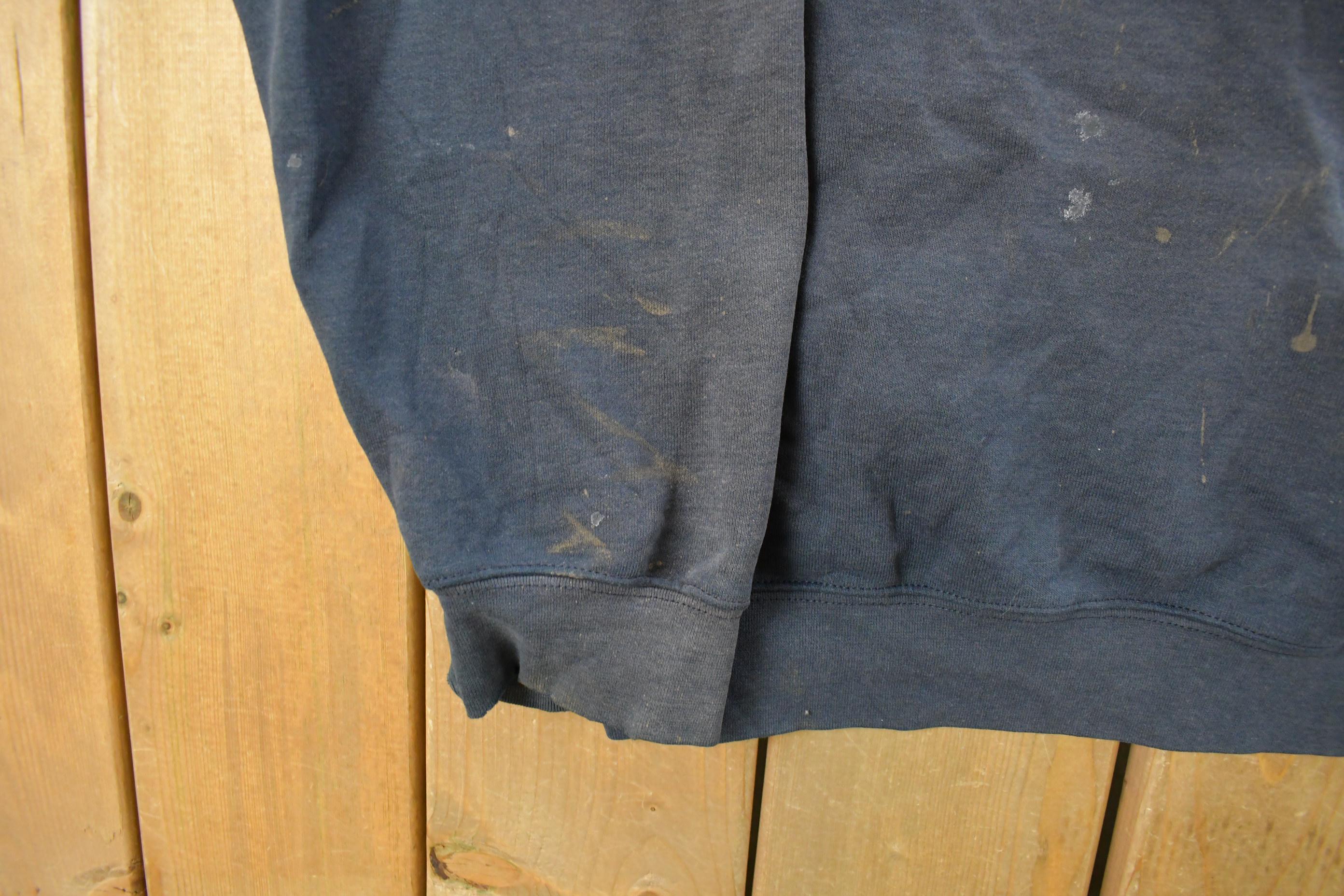 Vintage 1990s Distressed Carhartt Crewneck Sweatshirt Men's 2XL