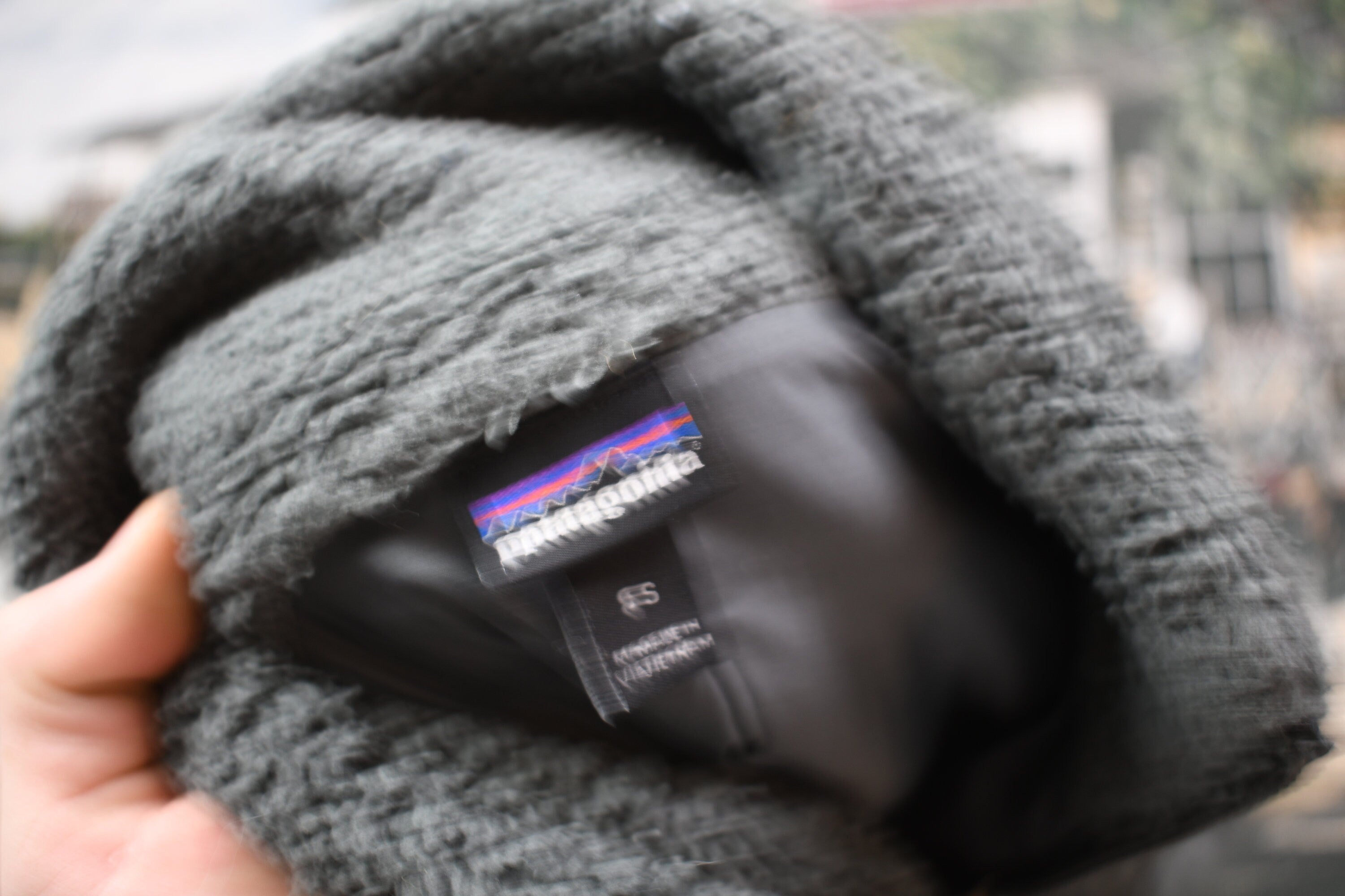 Vintage 1990s Patagonia Full Zip Deep Pile Sweater