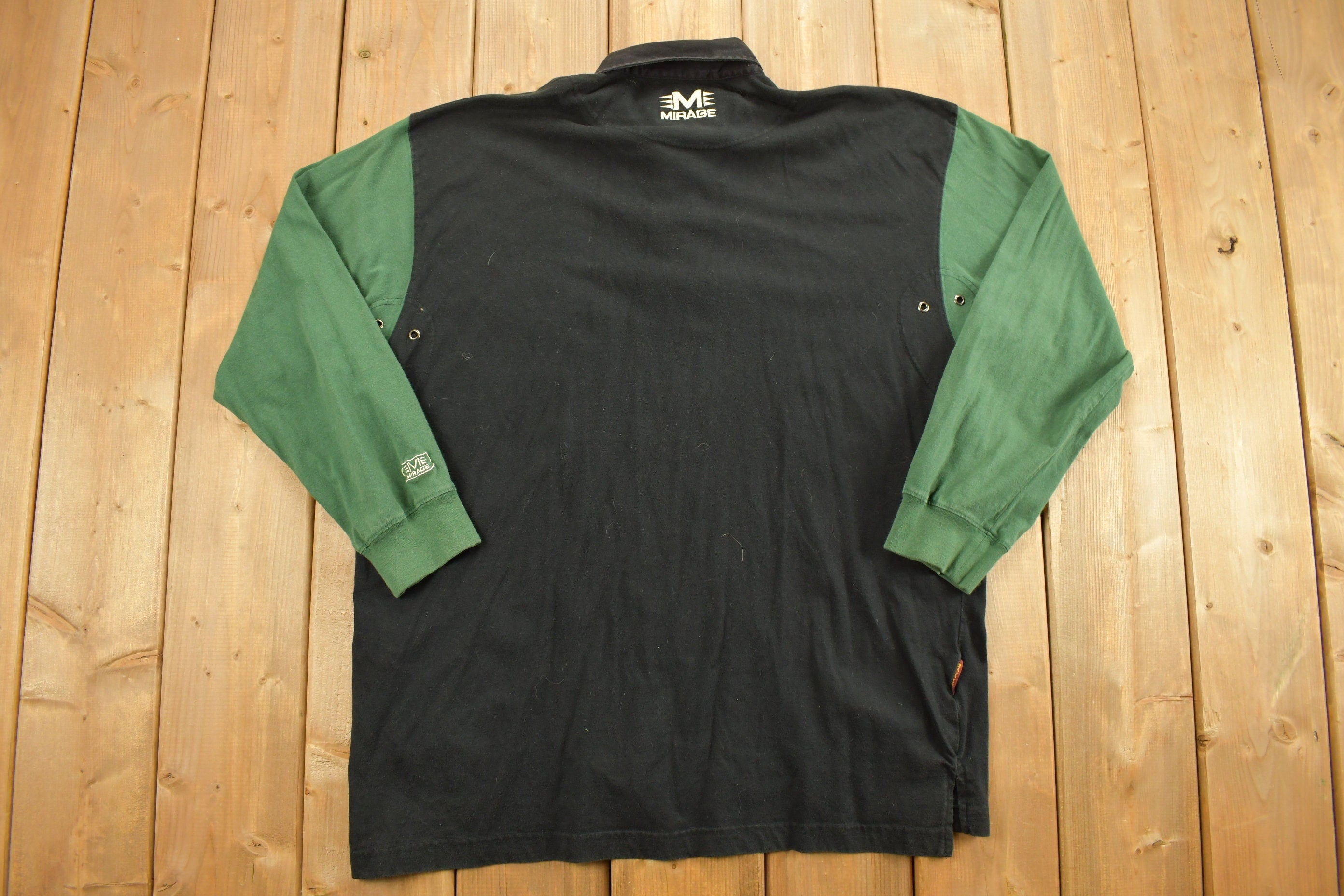 Vintage 1990s Green Bay Packers Collared Rugby Top