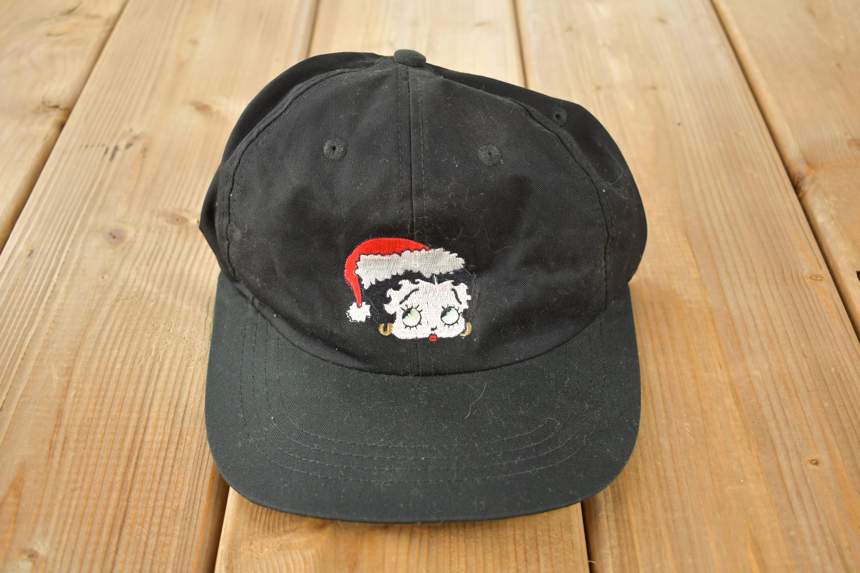 Vintage 1990s Betty Boop Christmas Theme Snap BAck Hat