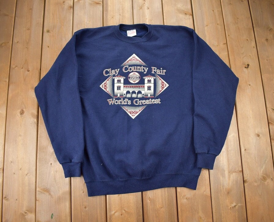 Vintage 1990s Clay County Fair Crewneck Sweatshirt