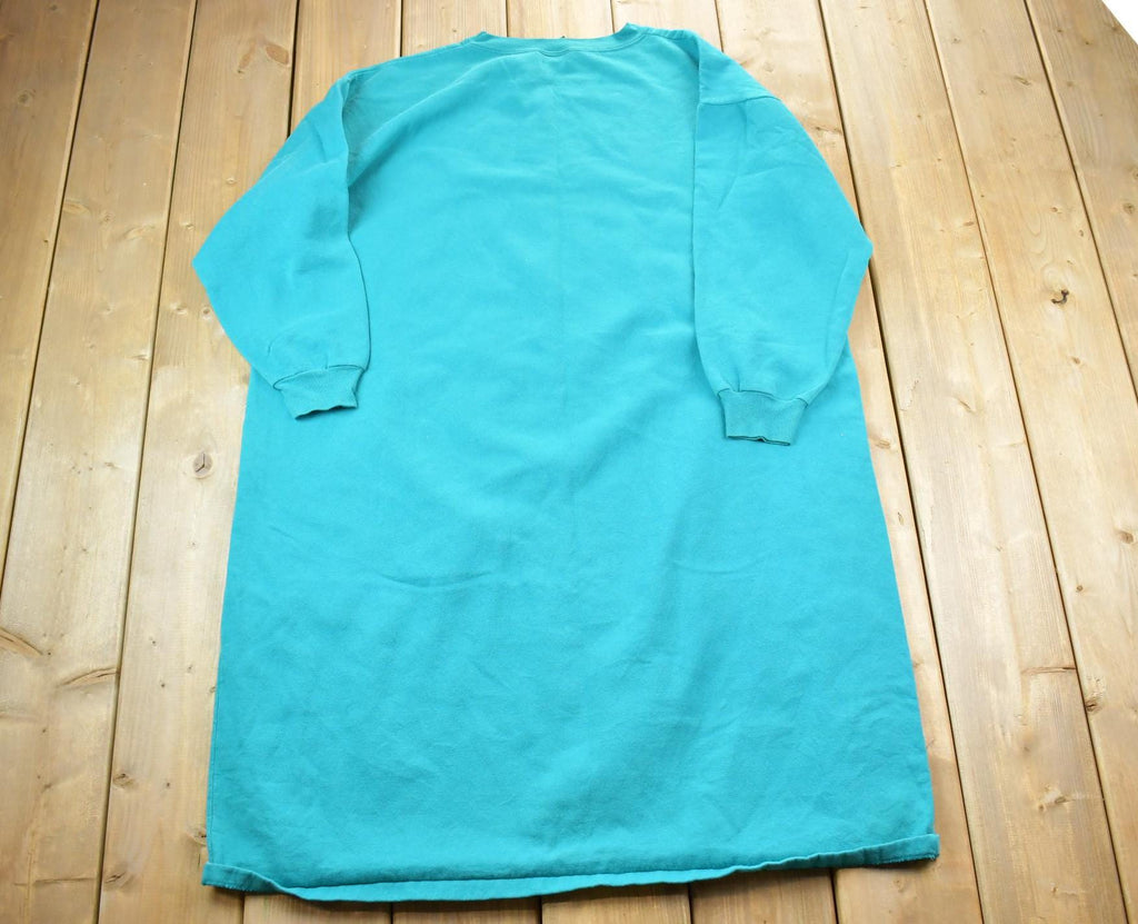 Vintage 1990s Northern Nights Middle Falls Canada Extra Long Crewneck Sweatshirt / 90s Crewneck / Souvenir Sweater / Streetwear / Lights