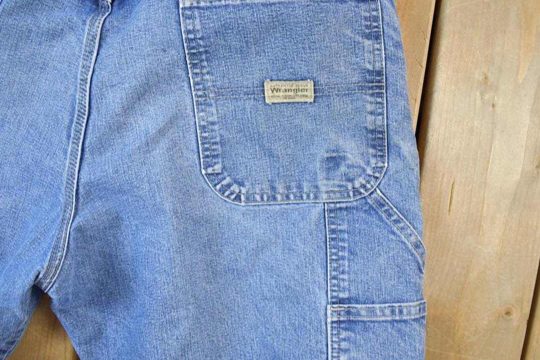 Vintage 1990s Wrangler Distressed Denim Jeans Size 36 32