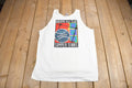 Vintage 1990s Nakoma Golf Club Tennis Graphic Tank Top Shirt