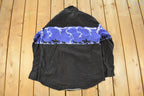 Vintage 1990s Express Rider Western Shirt Horse Theme Pearl Snap Button Up Shirt Men's Large  Vintage Cowboy Shirt  Rodeo Shirt