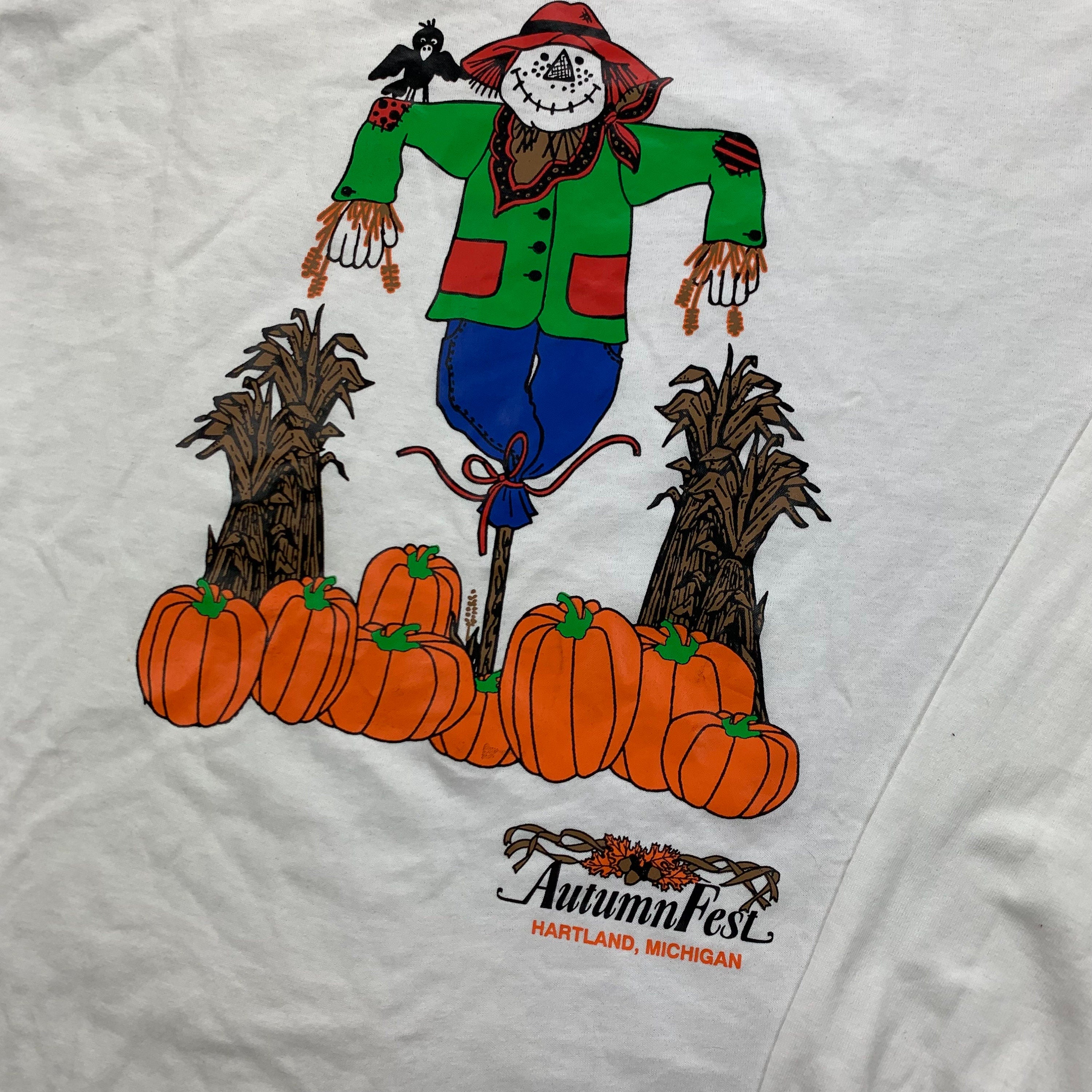 Vintage 1990s Autumn Fest Scarecrow T-Shirt