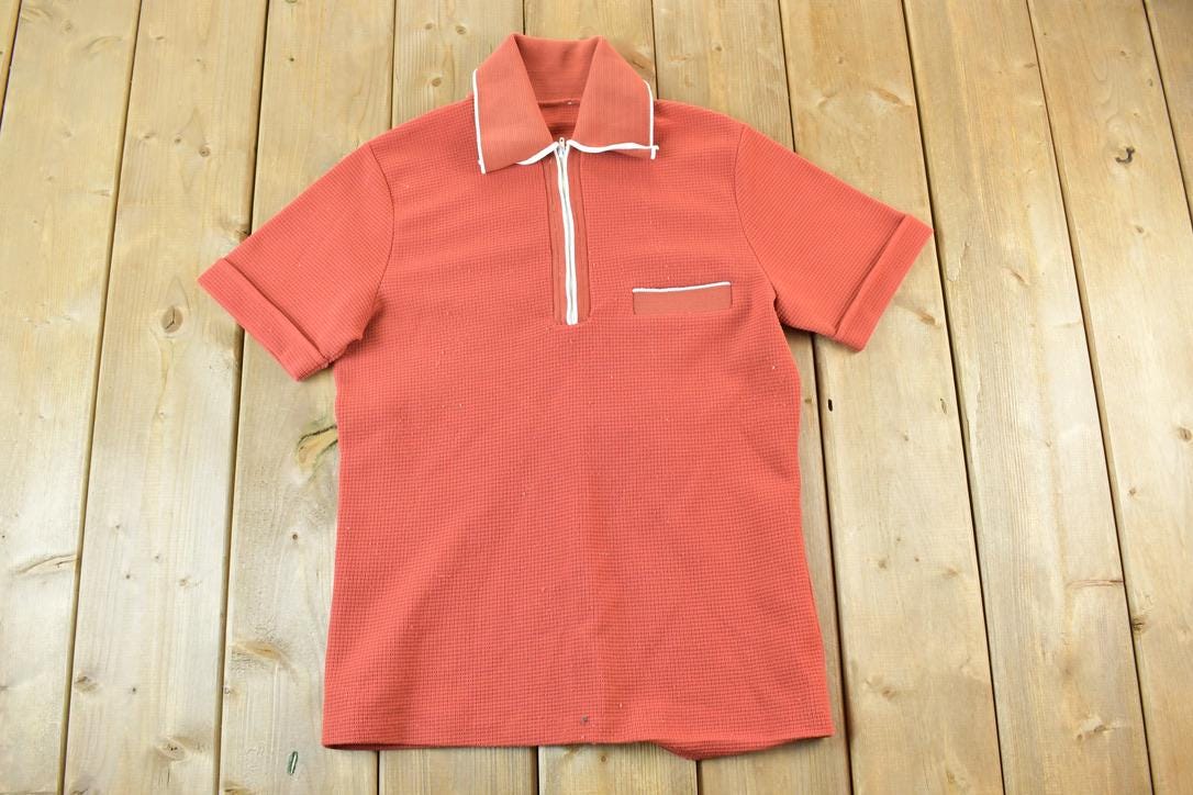 Vintage 1960s Zippered Polo Shirt