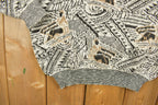 Vintage 1990s Abstract Knitted Crewneck Sweater All Over Pattern