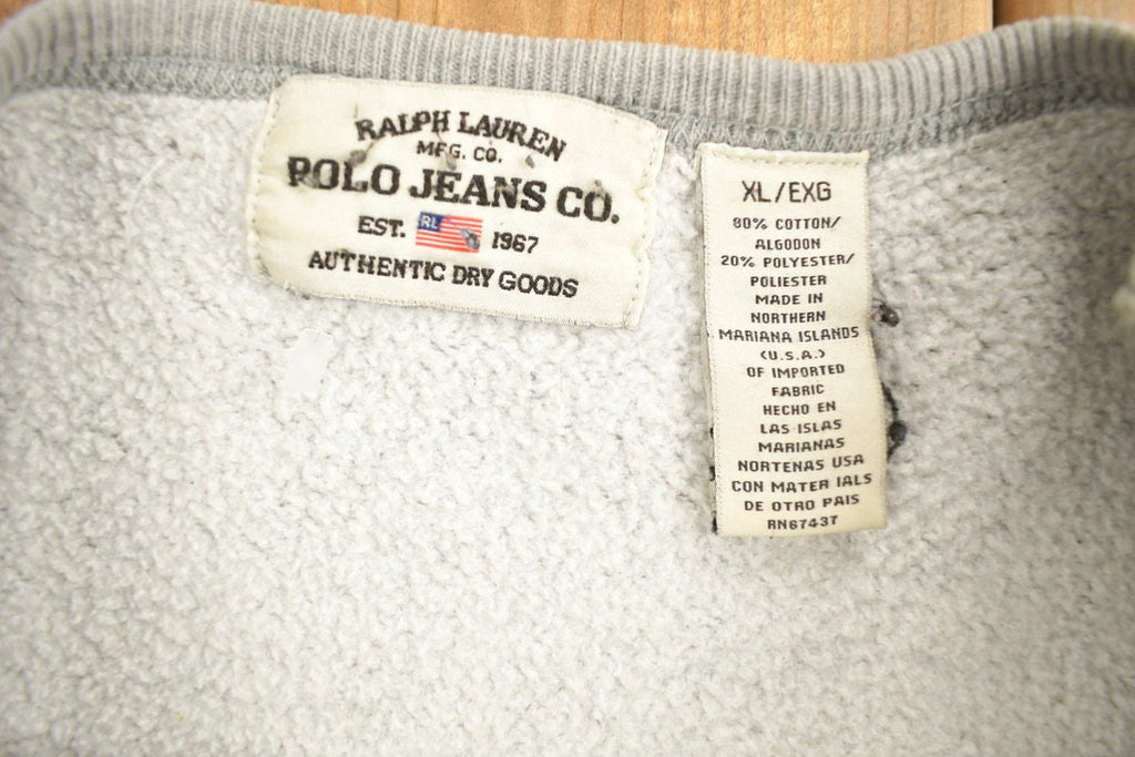 Vintage 1990s Polo Jeans Property Of Ralph Lauren Crewneck Sweatshirt
