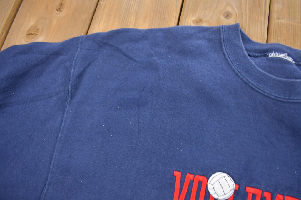 Vintage 1990s Volleyball Theme Crewneck Sweatshirt