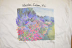 Vintage 1990s Winston-Salem Abstract Flowers Souvenir T Shirt