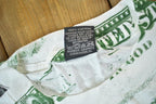 Vintage 1991 100 Dollar Bill All Over Print Graphic T Shirt