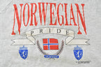 Vintage 1990s Norway Travel Souvinir Crewneck Sweatshirt Men's XL / Made In USA / 90s Destination Crewneck / Nordic Pride
